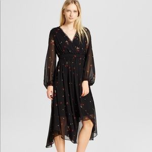 Black floral dress